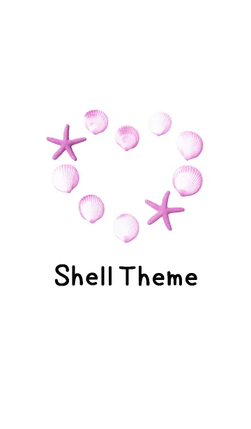 [LINE着せ替え] Simple Shell Theme...Pink Heart♡の画像1