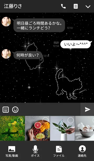 [LINE着せ替え] Cat star signの画像4