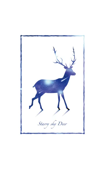 [LINE着せ替え] 星空ノシカ - Starry sky Deer -の画像1