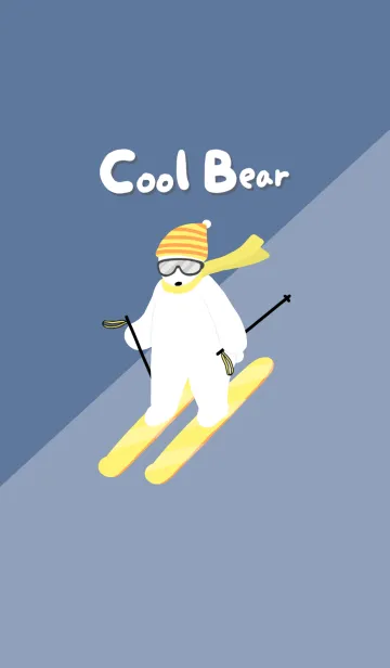 [LINE着せ替え] Cool Skiing Bearの画像1