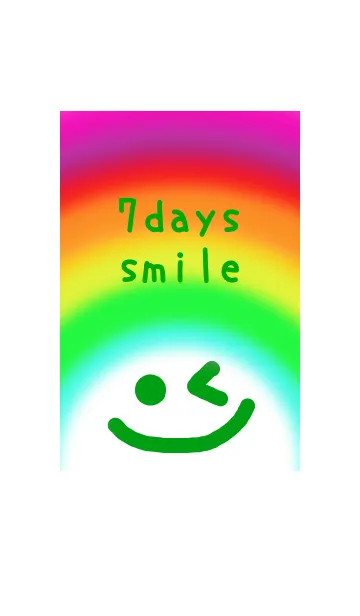 [LINE着せ替え] 7days smile greenの画像1