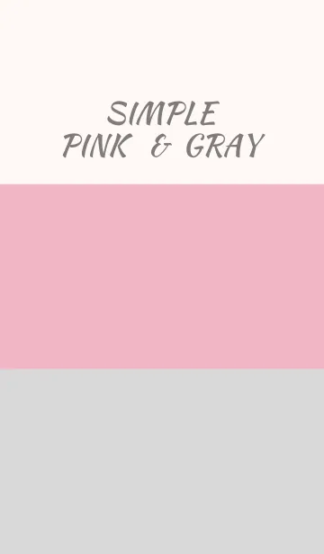 [LINE着せ替え] Simple pink ＆ gray.の画像1