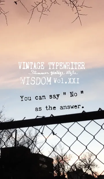 [LINE着せ替え] VINTAGE TYPEWRITER WISDOM Vol.XXIの画像1