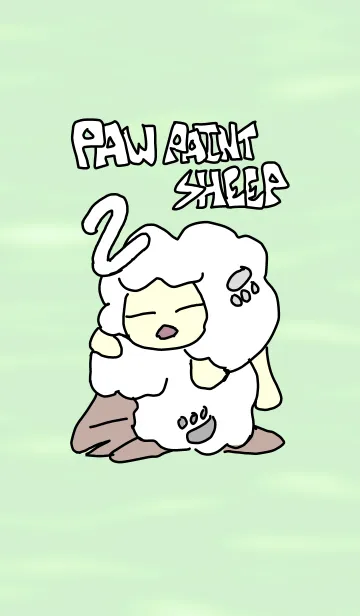 [LINE着せ替え] paw paint sheep2の画像1