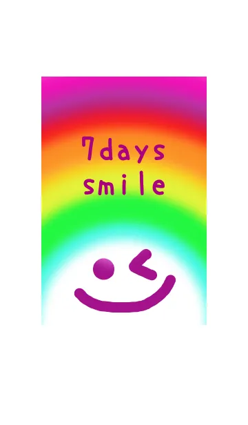 [LINE着せ替え] 7days smile purpleの画像1