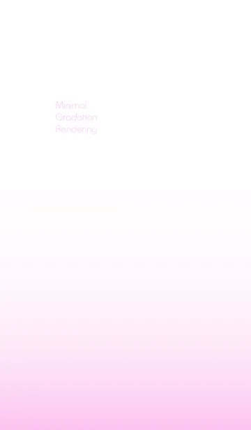 [LINE着せ替え] Minimal Gradation Rendering pinkの画像1