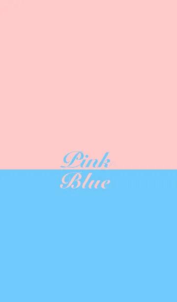 [LINE着せ替え] TWO COLORS / PINK ＆ BLUEの画像1