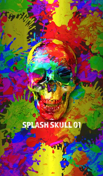 [LINE着せ替え] SPLASH SKULL 01の画像1