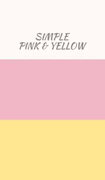 [LINE着せ替え] Simple pink ＆ yellow.の画像1