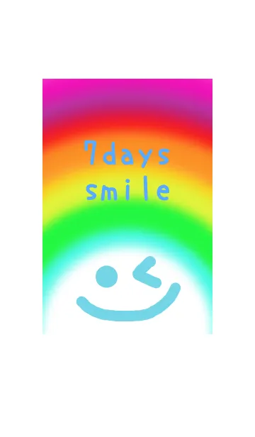 [LINE着せ替え] 7days smile blueの画像1