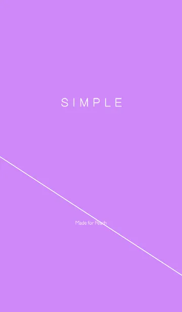 [LINE着せ替え] SIMPLE STYLE / PURPLEの画像1