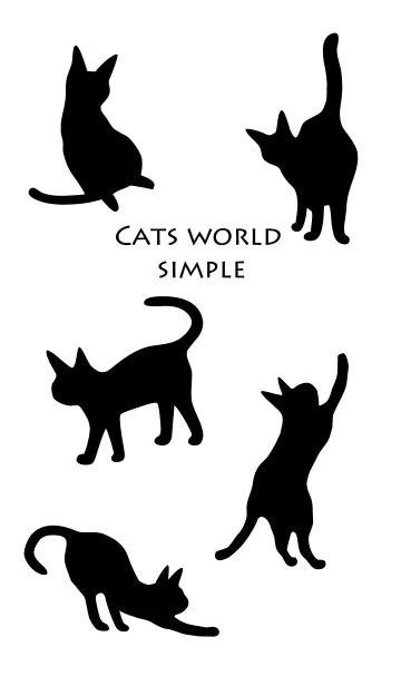 [LINE着せ替え] Cats World Simpleの画像1