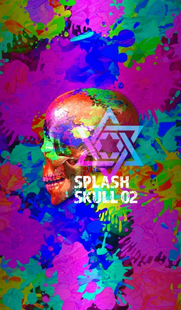 [LINE着せ替え] SPLASH SKULL 02の画像1