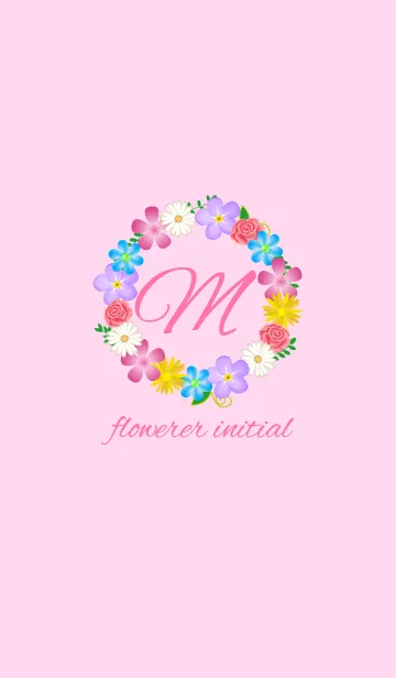 [LINE着せ替え] Flower initial -M-の画像1