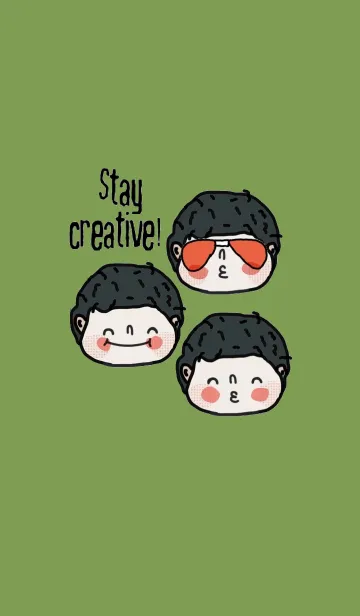 [LINE着せ替え] Happy Joo, Stay creative.の画像1