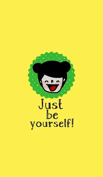 [LINE着せ替え] Happy Lu, Just be yourself.の画像1