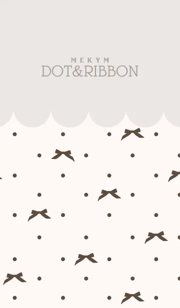 [LINE着せ替え] DOT＆RIBBONの画像1