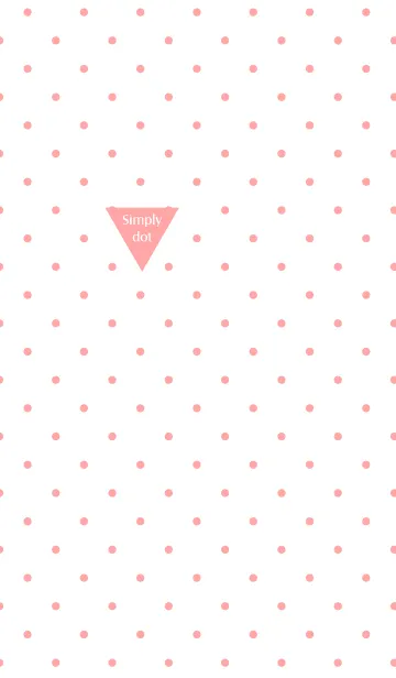 [LINE着せ替え] Slmply dot / pinkの画像1