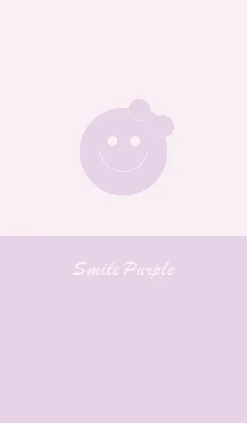 [LINE着せ替え] SMILE PURPLE THEME.の画像1