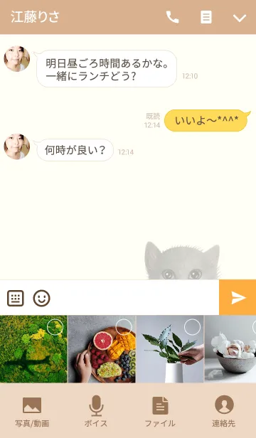 [LINE着せ替え] けいちゃん専用のネコのなまえ名前着せ替えの画像4