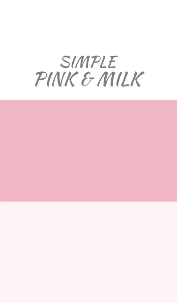 [LINE着せ替え] Simple pink ＆ milk.の画像1