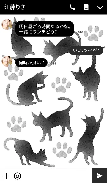 [LINE着せ替え] Cats World Watercolorの画像3