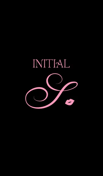 [LINE着せ替え] Initial S - Pink -の画像1