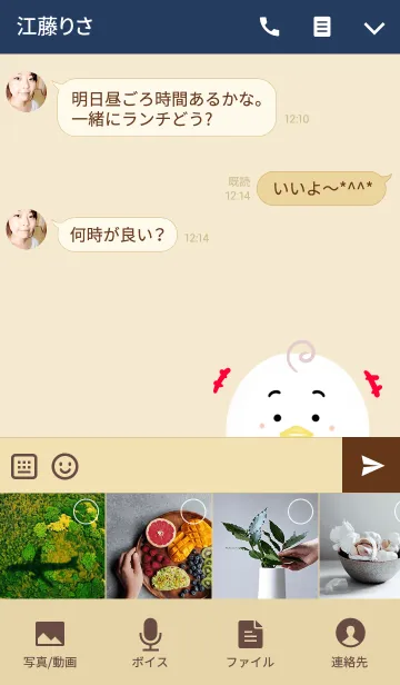 [LINE着せ替え] まこと専用のとりの名前着せかえの画像4