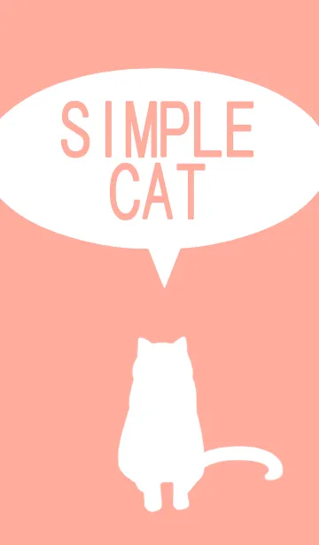 [LINE着せ替え] SIMPLE CAT REDverの画像1