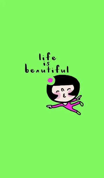 [LINE着せ替え] Boo, life is beautiful.の画像1