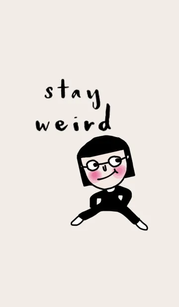 [LINE着せ替え] Happy It, Stay weird.の画像1