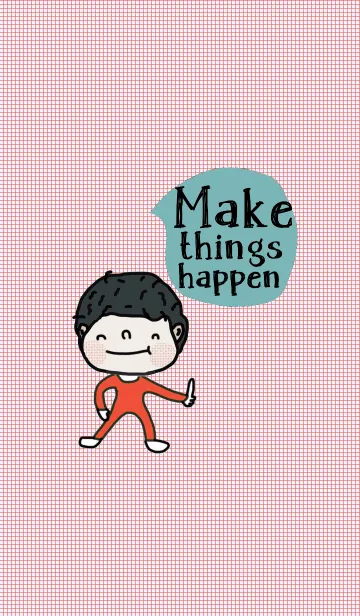 [LINE着せ替え] Joo, Make things happen.の画像1