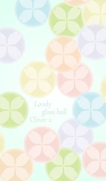 [LINE着せ替え] Lovely glass ball Clover 2の画像1