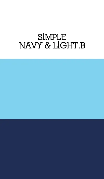 [LINE着せ替え] Simple navy ＆ lightblue.の画像1