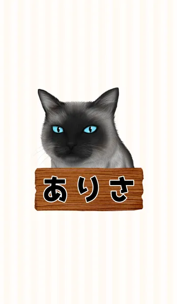 [LINE着せ替え] ありさ専用のねこのなまえ名前着せ替えの画像1