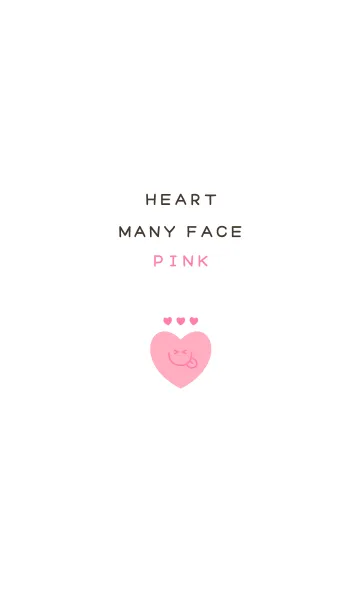 [LINE着せ替え] HEART MANY FACE PINKの画像1