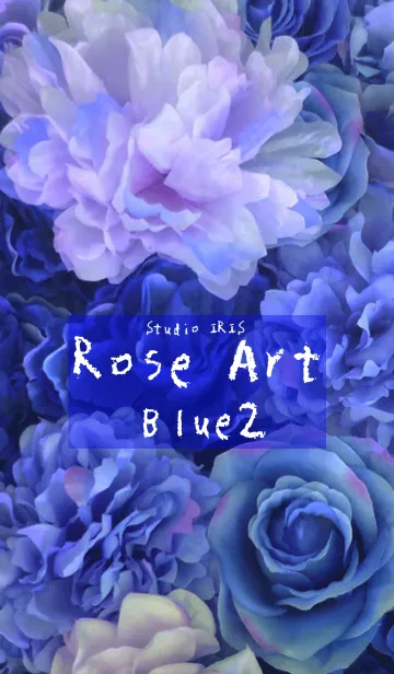 [LINE着せ替え] Rose Art Blue2の画像1