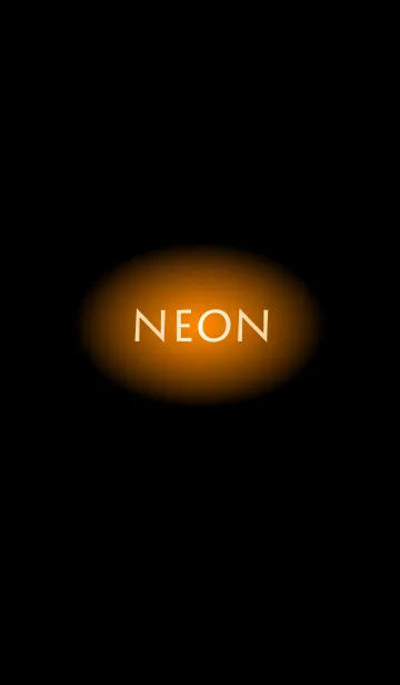 [LINE着せ替え] NEON シンプルネオン オレンジの画像1