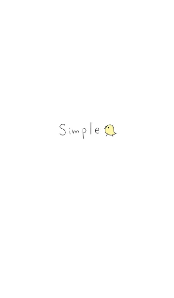 [LINE着せ替え] Simple chickの画像1