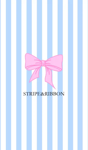 [LINE着せ替え] BLUESTRIPE ＆ RIBBON.の画像1