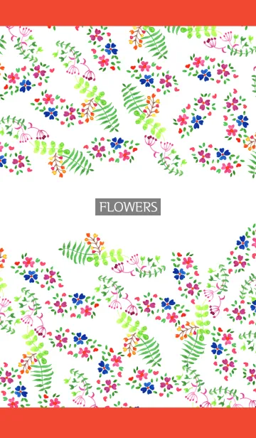 [LINE着せ替え] water color flowers_300の画像1