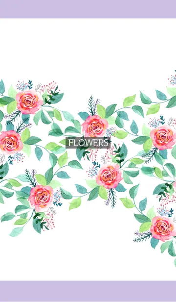 [LINE着せ替え] water color flowers_295の画像1