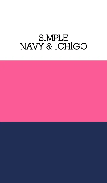 [LINE着せ替え] Simple navy ＆ ichigo.の画像1