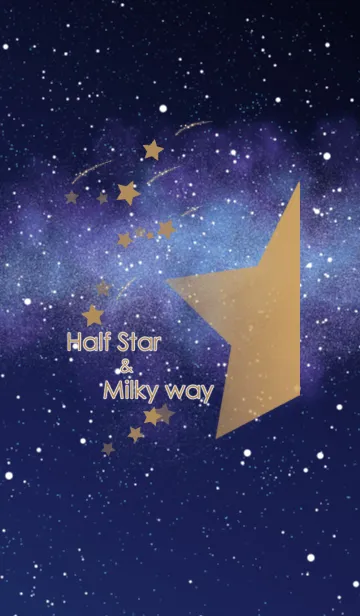 [LINE着せ替え] Half Star Milky way Left ver.の画像1