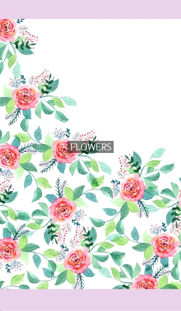 [LINE着せ替え] water color flowers_296の画像1