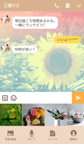 [LINE着せ替え] -sunflowerの画像4