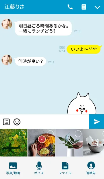 [LINE着せ替え] ひろとさん専用かわいいネコの名前着せかえの画像4