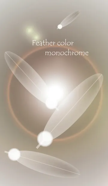 [LINE着せ替え] Feather color monochromeの画像1