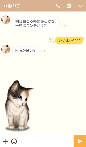 [LINE着せ替え] あきちゃん専用のネコなまえ名前着せ替え♪の画像3