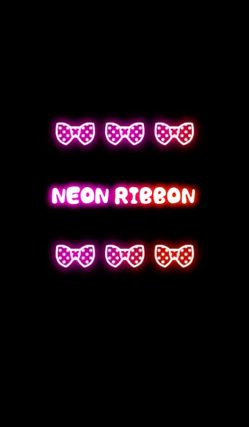 [LINE着せ替え] DREAM NEON RIBBON 3の画像1